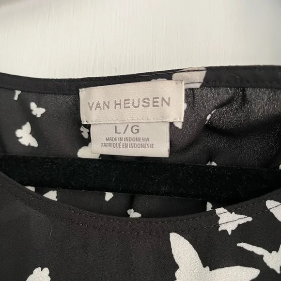 Van Heusen Black and White Sleeveless Tank Top - Picture 4 of 5